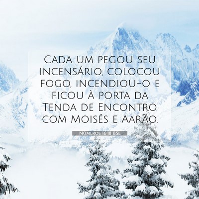 Números 16:18 Versículo Bíblico Explicado