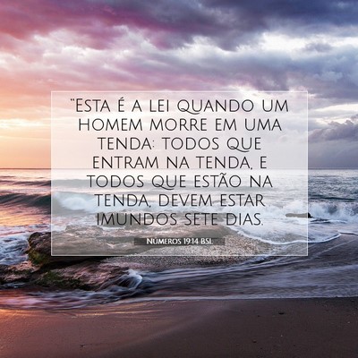 Números 19:14 Versículo Bíblico Explicado