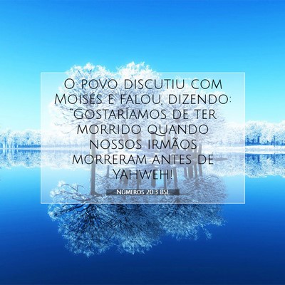Números 20:3 Versículo Bíblico Explicado