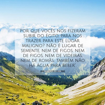 Números 20:5 Versículo Bíblico Explicado