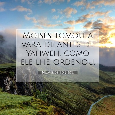 Números 20:9 Versículo Bíblico Explicado