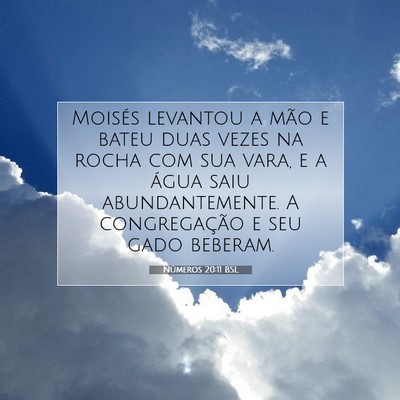 Números 20:11 Versículo Bíblico Explicado