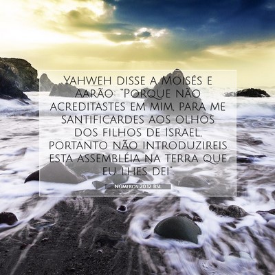 Números 20:12 Versículo Bíblico Explicado