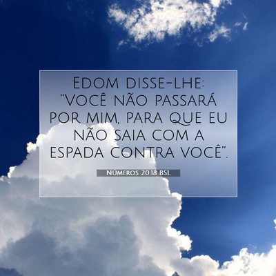 Números 20:18 Versículo Bíblico Explicado