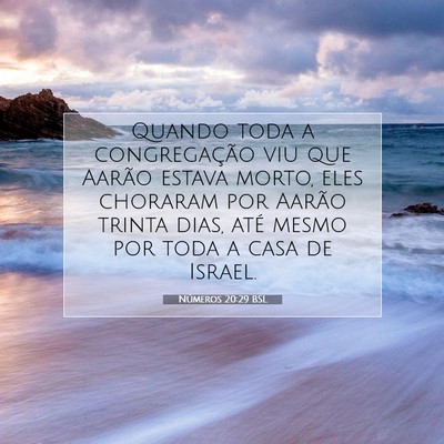 Números 20:29 Versículo Bíblico Explicado