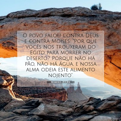 Números 21:5 Versículo Bíblico Explicado