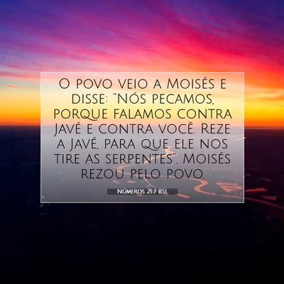Números 21:7 Versículo Bíblico Explicado