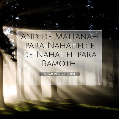 Números 21:19 Versículo Bíblico Explicado