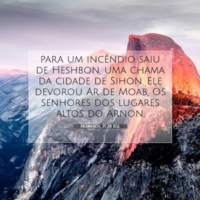 Números 21:28 Versículo Bíblico Explicado