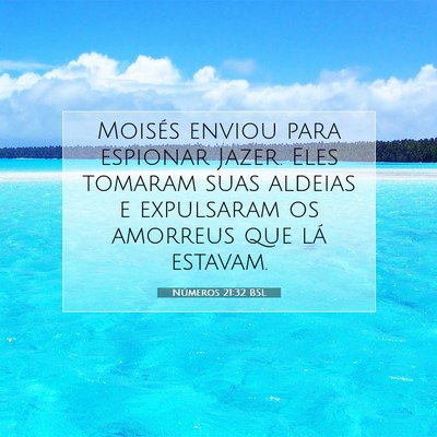 Números 21:32 Versículo Bíblico Explicado