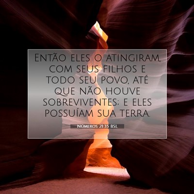 Números 21:35 Versículo Bíblico Explicado