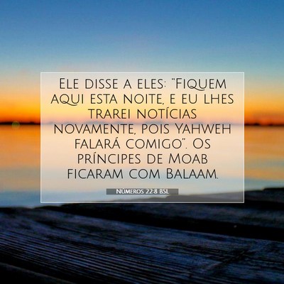 Números 22:8 Versículo Bíblico Explicado