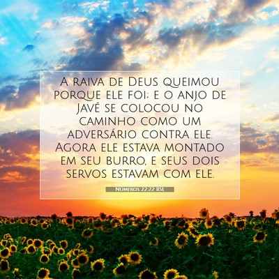 Números 22:22 Versículo Bíblico Explicado