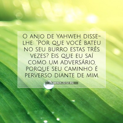Números 22:32 Versículo Bíblico Explicado