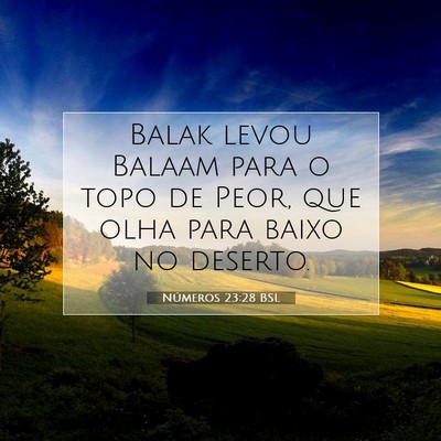 Números 23:28 Versículo Bíblico Explicado