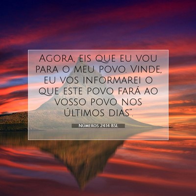 Números 24:14 Versículo Bíblico Explicado