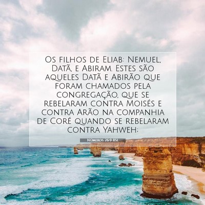 Números 26:9 Versículo Bíblico Explicado