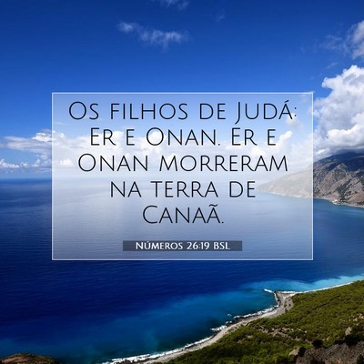 Números 26:19 Versículo Bíblico Explicado