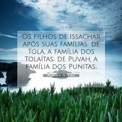 Números 26:23 Versículo Bíblico Explicado