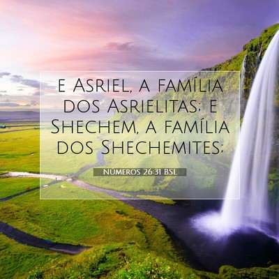 Números 26:31 Versículo Bíblico Explicado