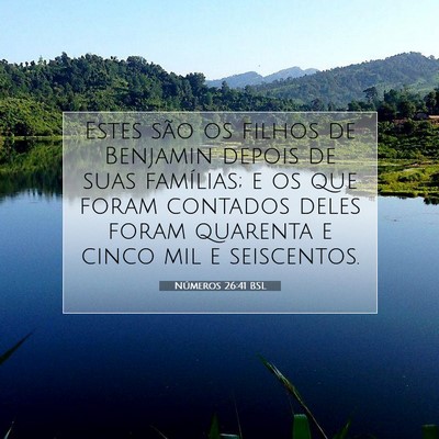 Números 26:41 Versículo Bíblico Explicado