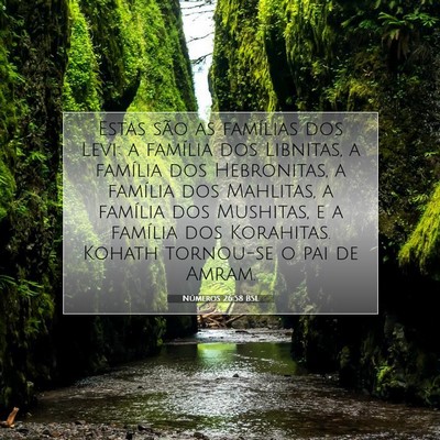 Números 26:58 Versículo Bíblico Explicado