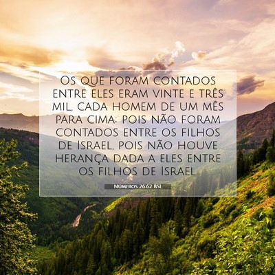 Números 26:62 Versículo Bíblico Explicado
