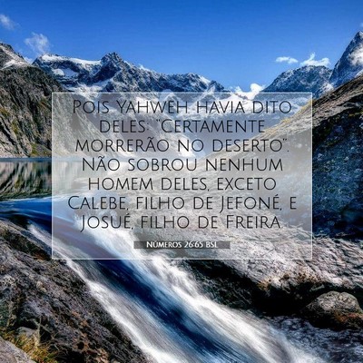 Números 26:65 Versículo Bíblico Explicado