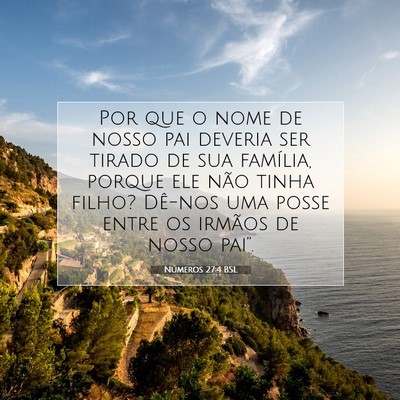 Números 27:4 Versículo Bíblico Explicado