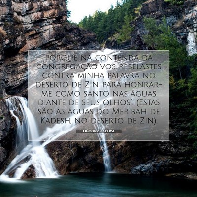 Números 27:14 Versículo Bíblico Explicado