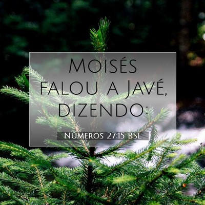 Números 27:15 Versículo Bíblico Explicado