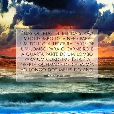Números 28:14 BSL Imagem do Versículo Bíblico