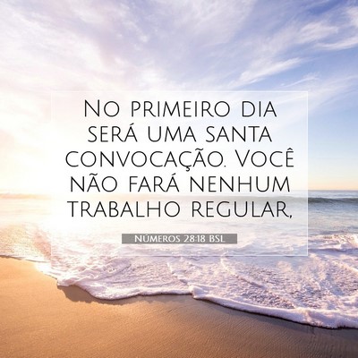 Números 28:18 BSL Imagem do Versículo Bíblico