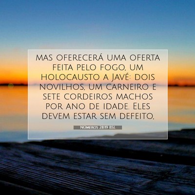 Números 28:19 BSL Imagem do Versículo Bíblico