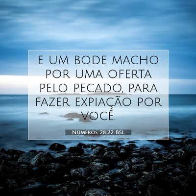 Números 28:22 BSL Imagem do Versículo Bíblico