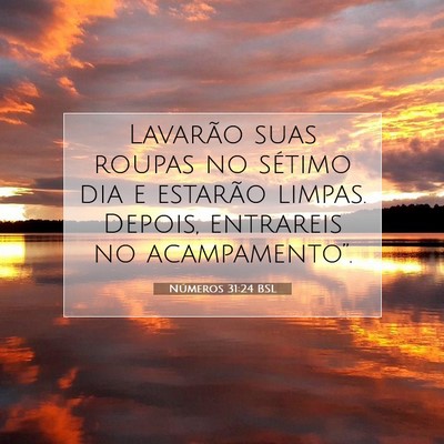 Números 31:24 Versículo Bíblico Explicado