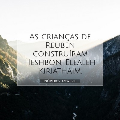 Números 32:37 Versículo Bíblico Explicado