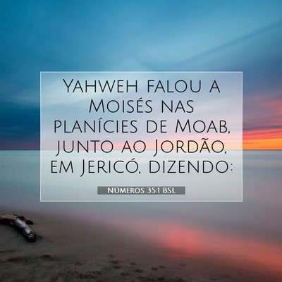 Números 35:1 Versículo Bíblico Explicado