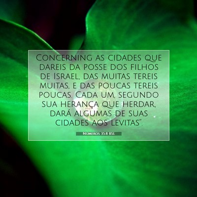 Números 35:8 Versículo Bíblico Explicado