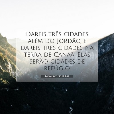 Números 35:14 Versículo Bíblico Explicado