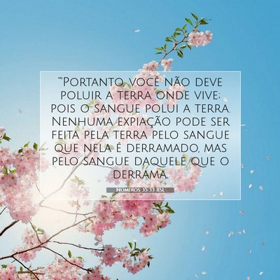 Números 35:33 Versículo Bíblico Explicado