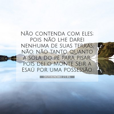 Deuteronômio 2:5 Versículo Bíblico Explicado