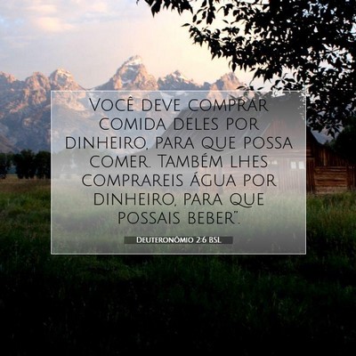 Deuteronômio 2:6 Versículo Bíblico Explicado