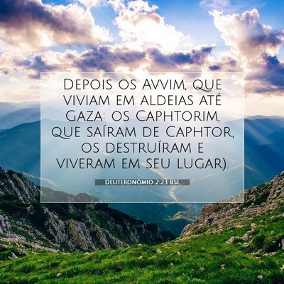 Deuteronômio 2:23 Versículo Bíblico Explicado