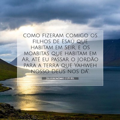 Deuteronômio 2:29 Versículo Bíblico Explicado