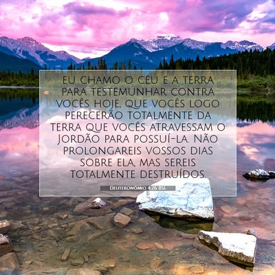 Deuteronômio 4:26 BSL Imagem do Versículo Bíblico