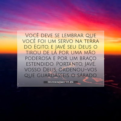 Deuteronômio 5:15 BSL Imagem do Versículo Bíblico