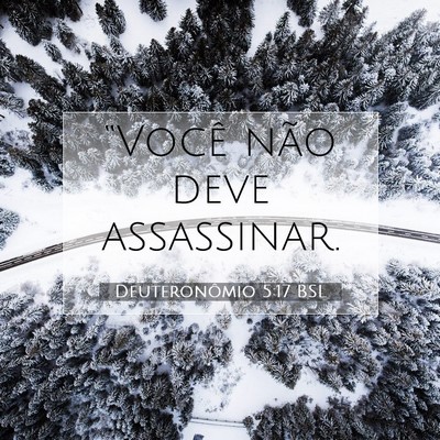 Deuteronômio 5:17 BSL Imagem do Versículo Bíblico