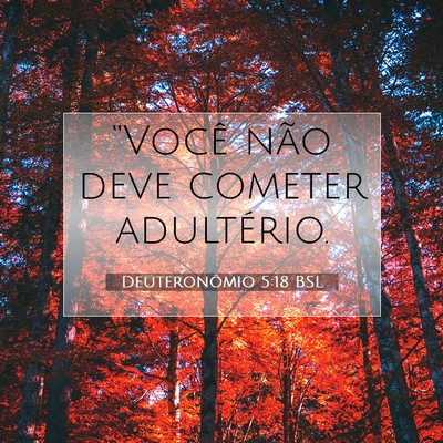 Deuteronômio 5:18 BSL Imagem do Versículo Bíblico