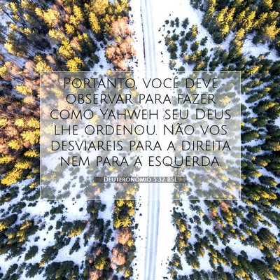 Deuteronômio 5:32 BSL Imagem do Versículo Bíblico